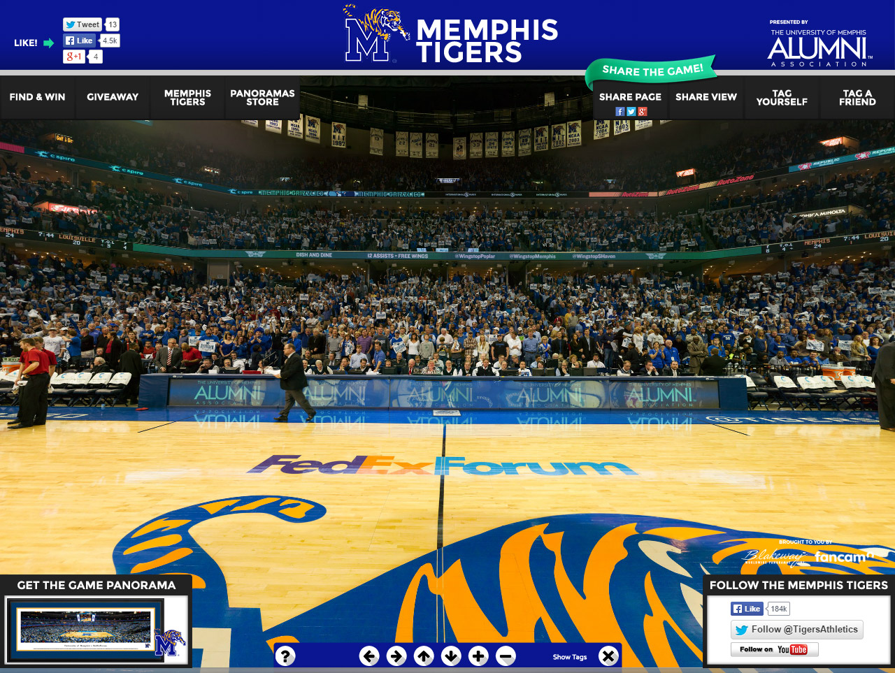 Memphis Tigers Blakeway Gigapixel